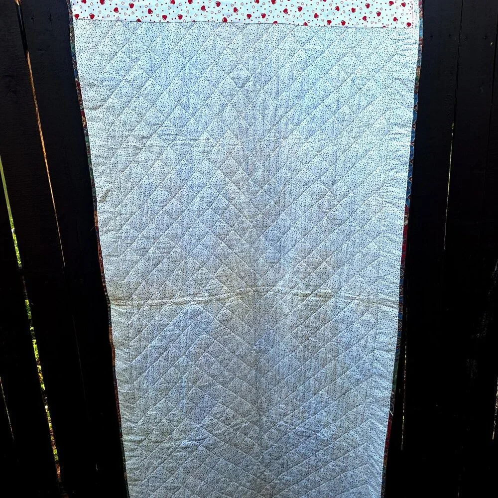 Quilt Wall Hanging 34”x 65” Star Chiclets? Multi-color